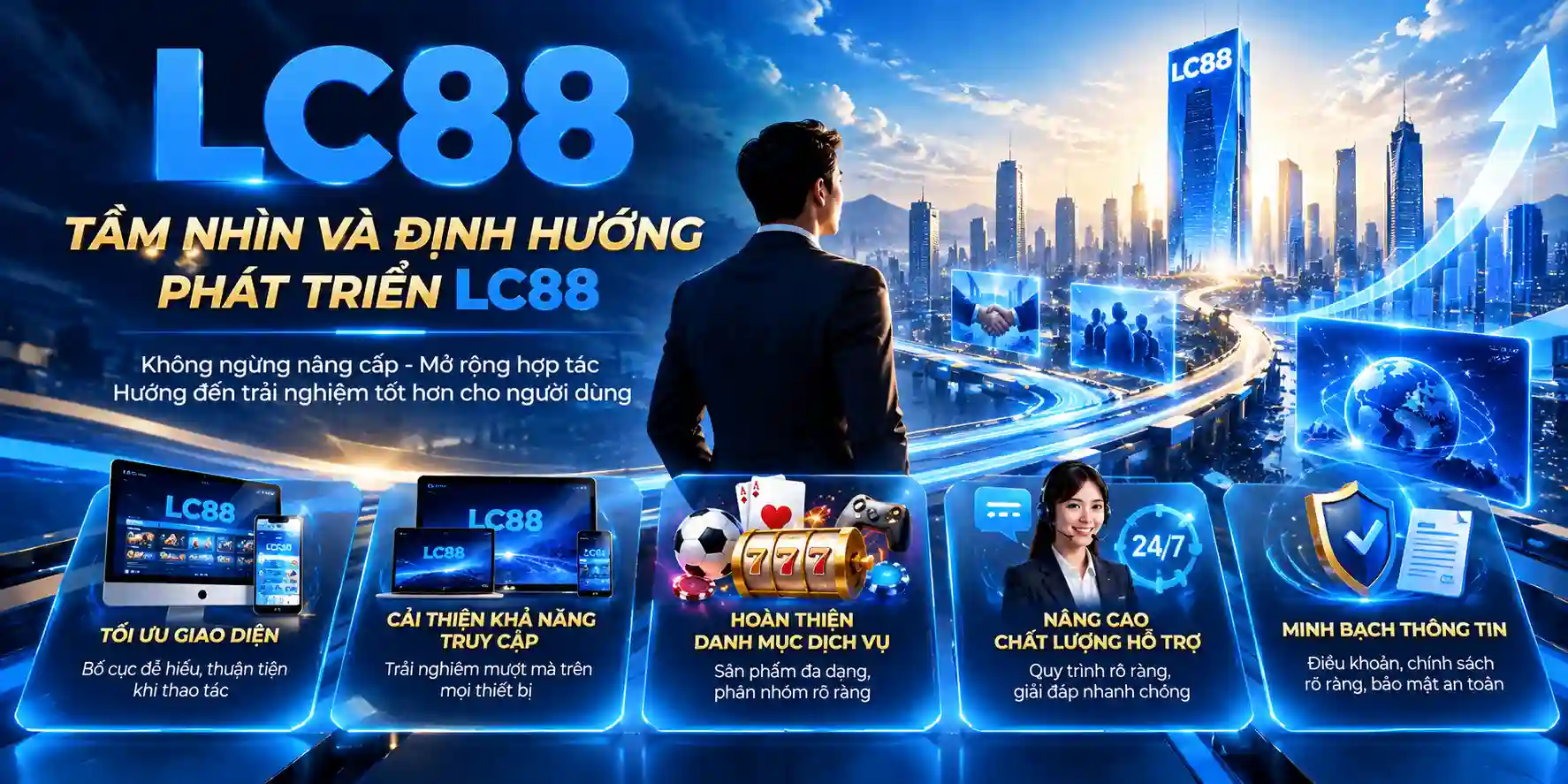 Tầm nhìn và định hướng phát triển nhà cái LC88